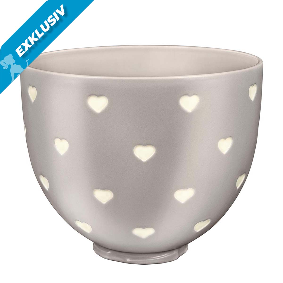 KitchenAid Keramikschüsseln  4,7 L 5KSM2CB5CH Layered Hearts