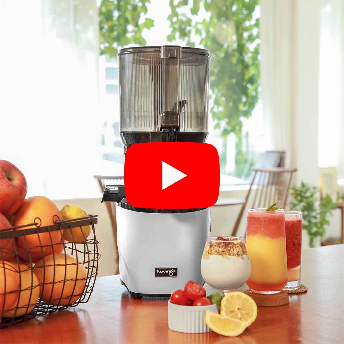 Kuvings AUTO10 Hands-Free Slow Juicer – Light Silver (FOTO Video)