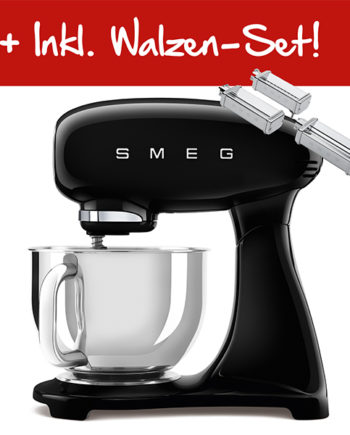 Smeg SMF03 Küchenmaschine 50‘s Style - Schwarz + Pasta Walzen SET